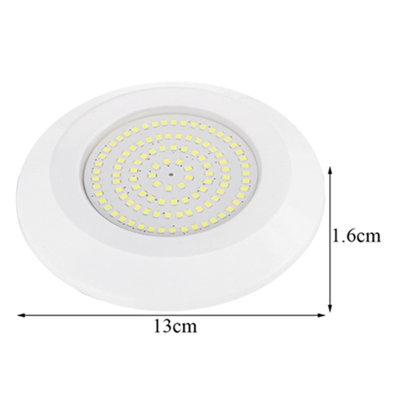 72LED 9W luce subacquea for piscina for termale DC12V IP68 impermeabile RGB Basso Consumo Energetico(White Only light)
