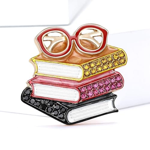 Image of Book Brooches and Pins for Women Teachers Day Gift Fashion Accessories