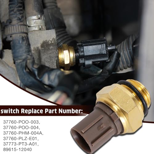 Couslcd COUSLCD-SWCGQ Car Water Temperature Sensor,Radiator Coolant Fan Switch, 37760-P00-003/4 Switch Coolant Temperature Sensor, Replacement Cl Integra Rsx Tl thumb #4