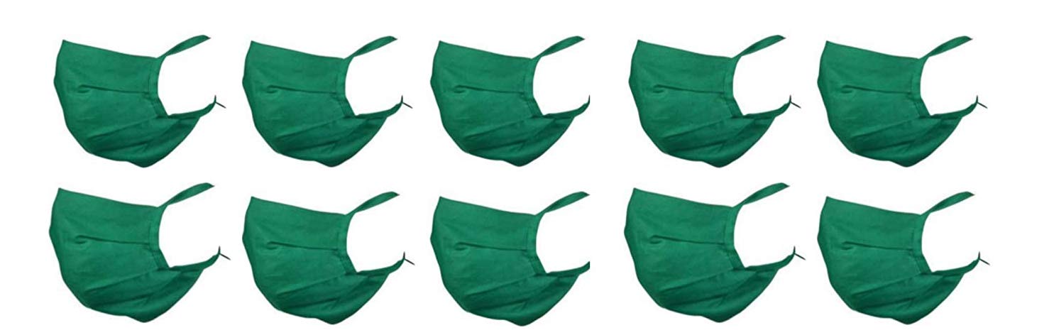 Sidharth Medical Reusable Cotton cloth Doctor OT Mask, Surgical Mask (Green, Without Valve, Pack of 10) for Unisex (B0912PQBX2) Amazon Price History, Amazon Price Tracker