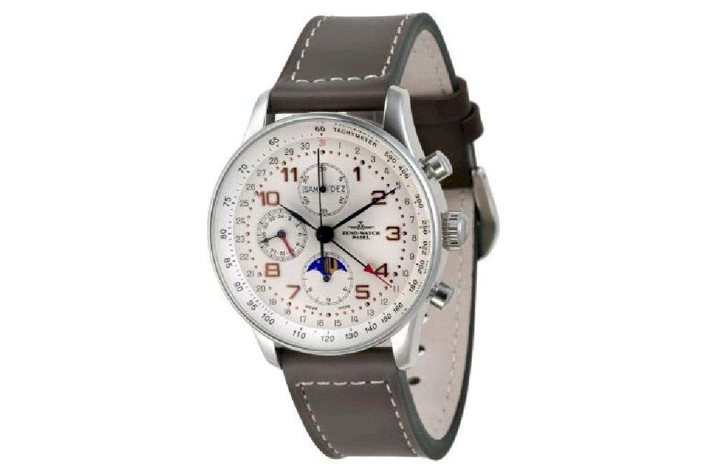 Zeno-Watch Herrenuhr - X-Large Retro Chronograph Full Calendar - P551-f2