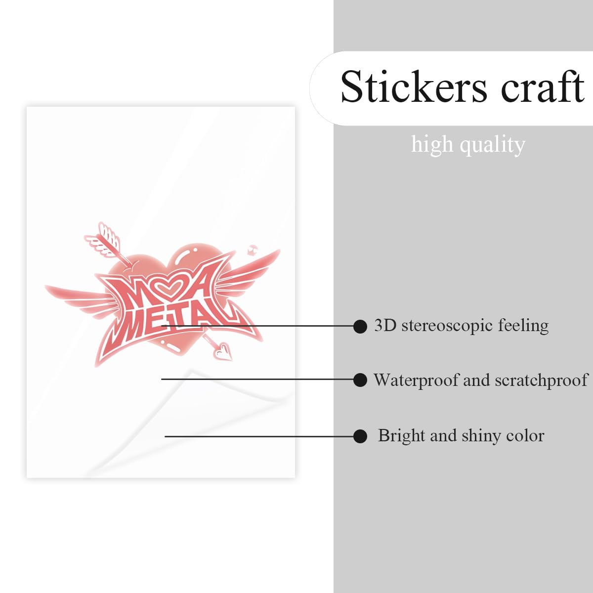 Amazon.co.jp: ベビーメタル Babymetal クリスタルステッカー 荷物
