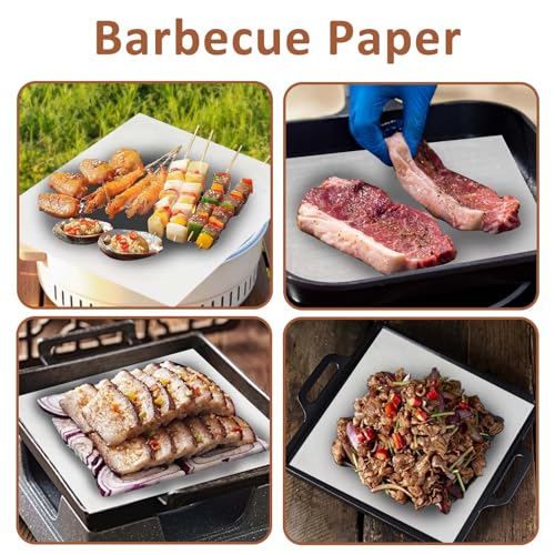 100PCS Deli Paper Sheets 12×12", Unbleached White Wax Paper Sheets for Food Basket Liners, Precut Parchment Paper Baking Sheets for Cookies, Grease Resistant Sandwich Wrappering Paper by Neyimqr - Image 7