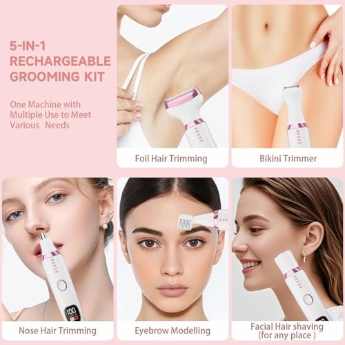 Image of Bikini trimmers for women 5-in-1 Trimmer Bikini Trimmer for Women |MultipurposeTrimmer (White)