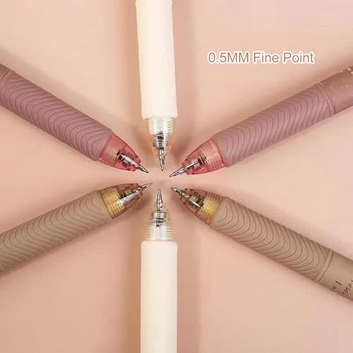 Miniatura 4 de Bolígrafos de tinta de secado rápido, bolígrafos kawaii, bolígrafo de gel retráctil, punta fina de 0.020 in, tinta negra, escritura suave para