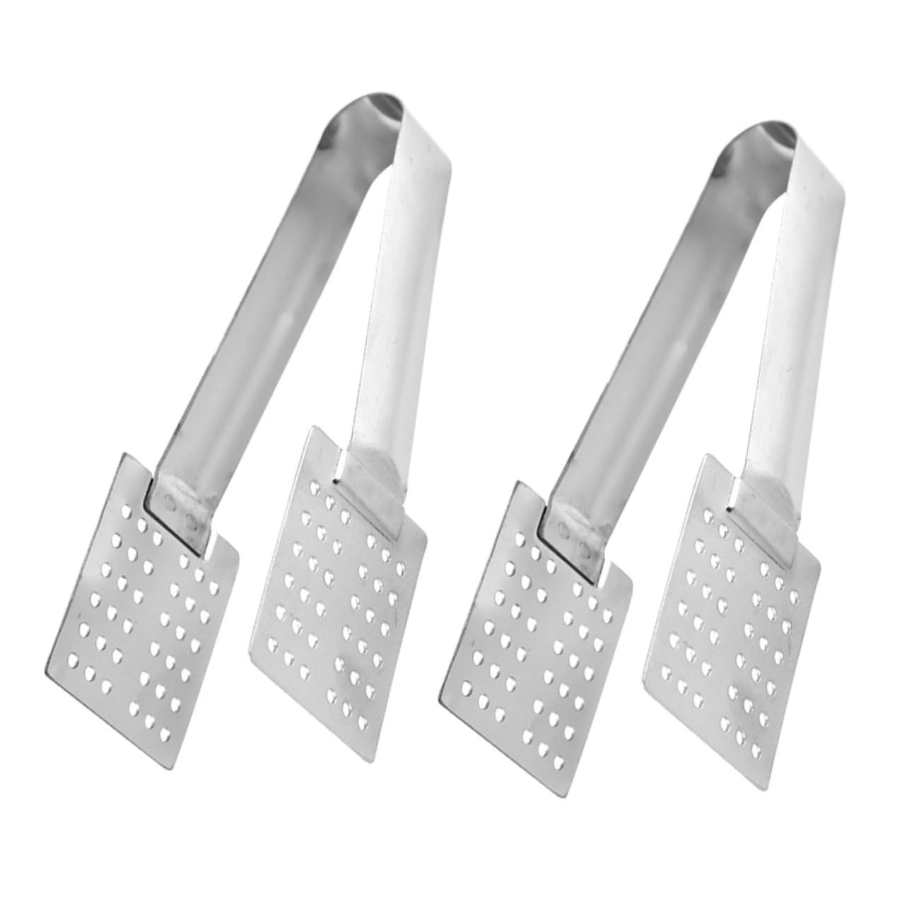 MUCKLILY 2Pcs Stainless Steel Tea Bag Clips Multipurpose Tea Bag Tongs for Easy Steeping Sugar Squeezer and Food Serving Tea Accessories