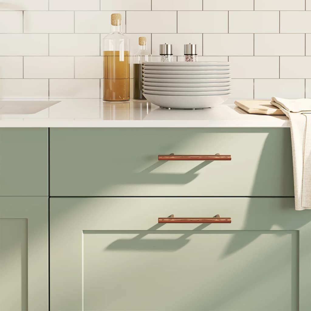 Mangloder Möbelgriffe 20 Stück Bronzen 96 mm Edelstahl Schrankknauf Türgriff Schubladengriff Kommodenbeschlag für Küche Bad Wohnzimmer, langlebiges Design, zuschneidbare Schrauben