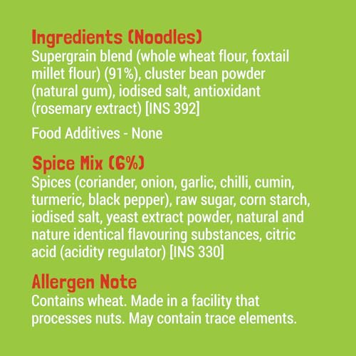 Image of SLURRP FARM Little Millet Noodles No Maida,Not Fried,192 G,Vegetarian,0.42328754304 grams (Pack of 3)