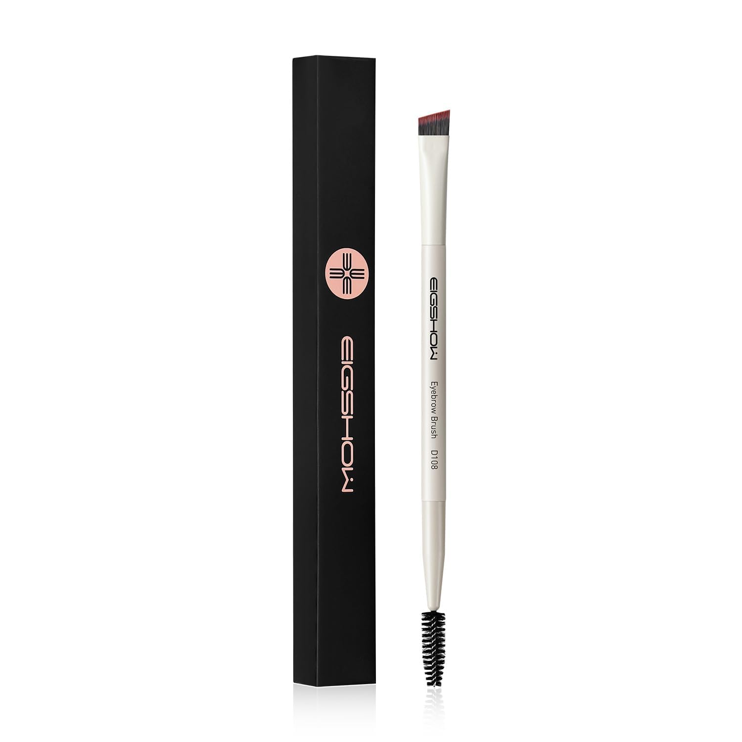 EIGSHOW Brosse À Sourcils,Pinceau À Sourcils Biseauté Double Extrémité Pour Définition Des Sourcils Et Eye-Liner,Brosse Vis Convient Pour Sourcils Et Cils (D108)