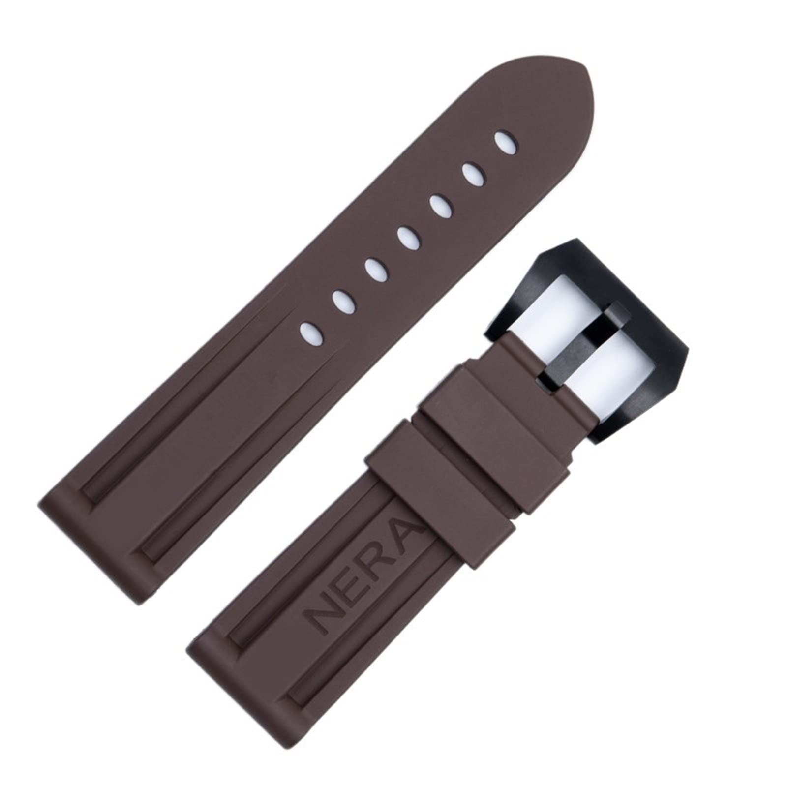 Bracelet montre caoutchouc fluoré 24mm anti irritation Panerai - 8