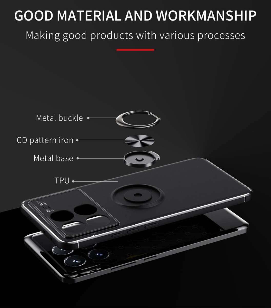 GOKEN Cover per Xiaomi Poco F5, Custodia Folio in PU Pelle Flip Wallet Libro Case con Portafoglio, TPU Silicone Magnetica Cover con Supporto di Stand/Carte Slot -Marrone