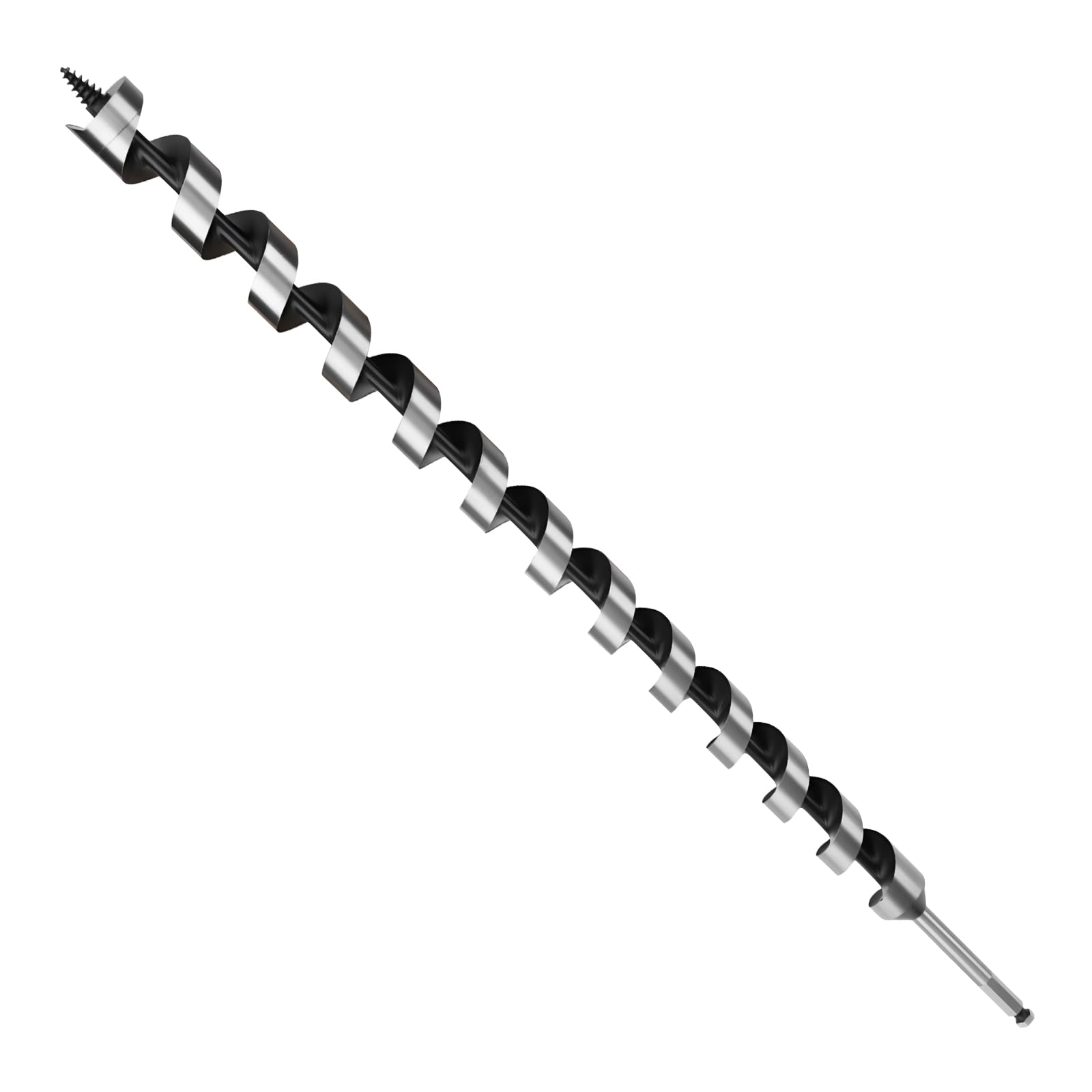 MOXPIFY Wood Auger Drill Bits, 24mm Timber Drill Bits 600mm Long Hex Shank, Extra Long Drill Bits Wood For Woodworking (24mm x 600mm)