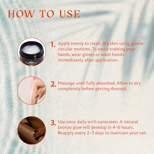 Image of Carotene Tanning Gel - Self Tanner for Indoor Tanning & Outdoor Tanning Gel - Natura Looking Bronze Glow 100g / 3.53 fl oz