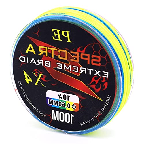 Image of HASTHIP 110lb 4 Strands 109 Yard PE Fishing Braided Line Abrasion Resistant