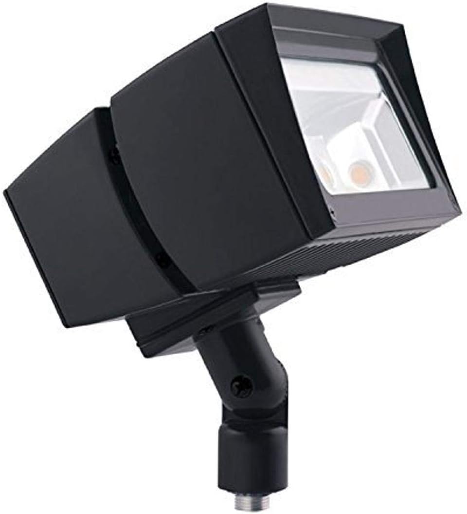 RAB Lighting FFLED52 FFLED 52W LED Floodlight, 5000 K (Cool) Color Temp, Arm Mounted, Standard Type, Bronze Finish