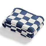 YIRUIO Throw Blankets Checkerboard Grid Chessboard Gingham Warmer Comfort Reversible Microfiber Shag