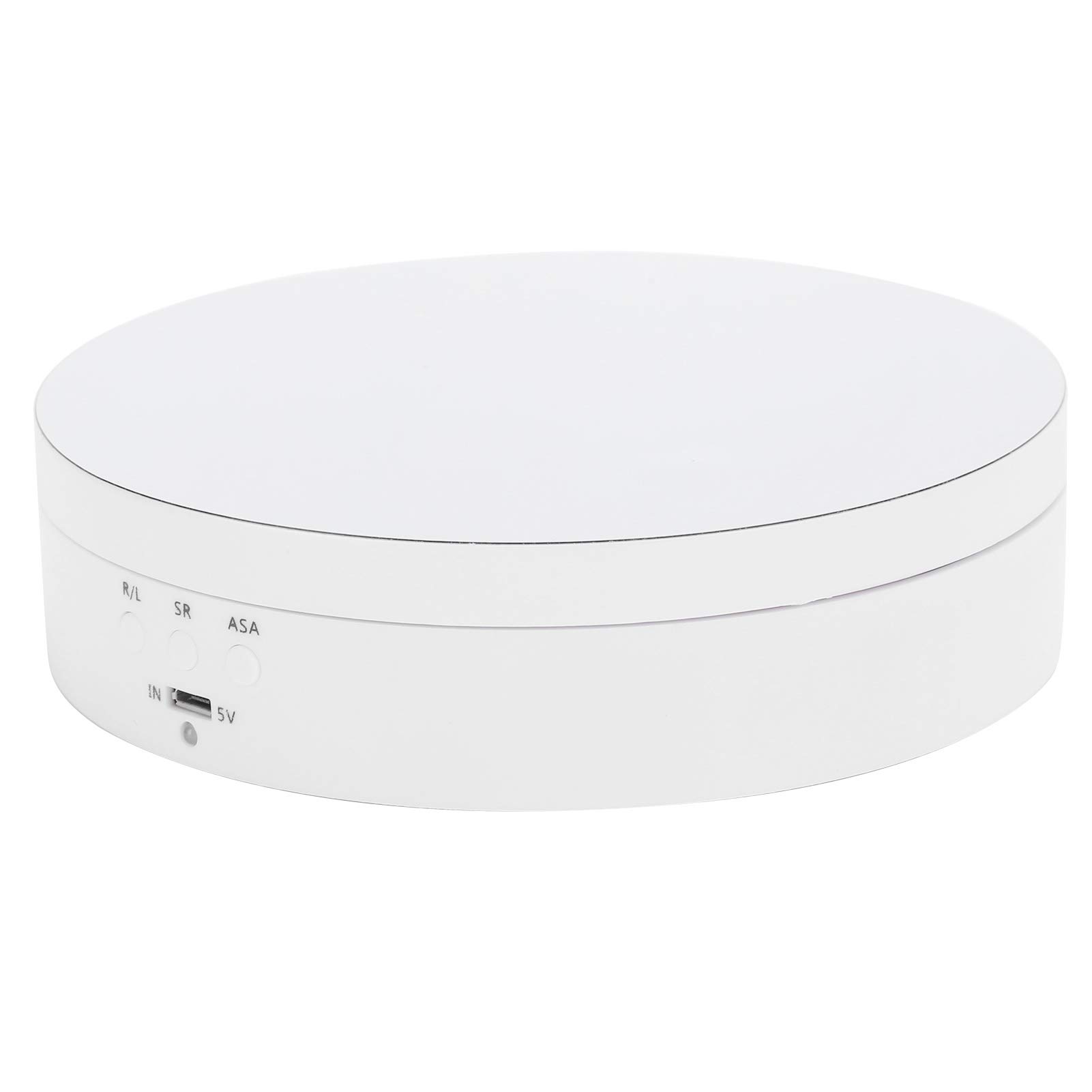 Support rotatif électrique blanc pour valoriser les bijoux et les montres