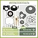 JA&MIU 27421-99C Carburetor Rebuild Carb Repair Kit Compatible with Harley Davidson Dyna Sportster 40mm XL883 XLH1200 1200 Custom XLC, Compatible with Keihin HD CV40 Carburetor, Replaces 27490-04