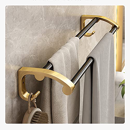 Accesorios de baño de aluminio anodizado con estantes premium set de 4 5