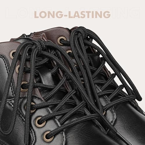 Image of Stepace 2 Pairs Round Heavy Duty Boot Laces for Hiking and Work Boots