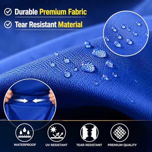 Image of Waterproof Blue Bicycle Cover for Single /Double Cycle - Dustproof, UV Resistant Bike Cover