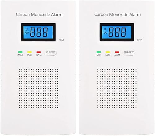 Miniatura 2 de WESHLGD Detectores de monóxido de carbono, detector de CO enchufable de CA con batería de respaldo, alarma de monitoreo de nivel de CO con voz y