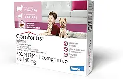Elanco Comfortis - Antipulgas Para Cães 2 3 A 4 5Kg E Gatos 1 4 A 2 8Kg - 1 Comprimido