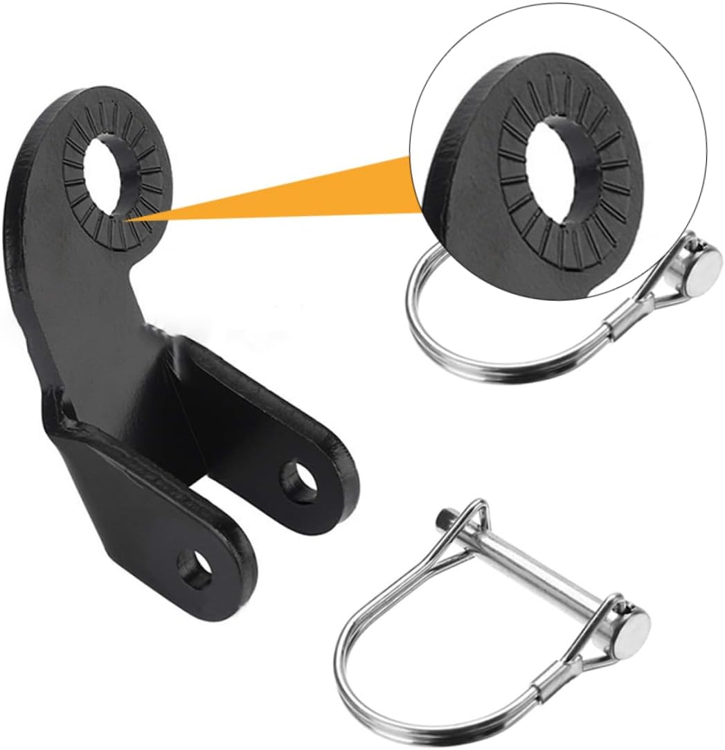 Generic 1 Bicycle Trailer Pull Head Trailer for Rack Wheel Retractable Trailer Cargo Tractor Carrier Quad Ebike Truck with Trailer Axle Sway Scooter Hitch Car Trailer Flag Iron