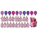 Birthday Girl Pathway Markers – Candle Numbers, Cake, Balloons - 26 Short Stakes