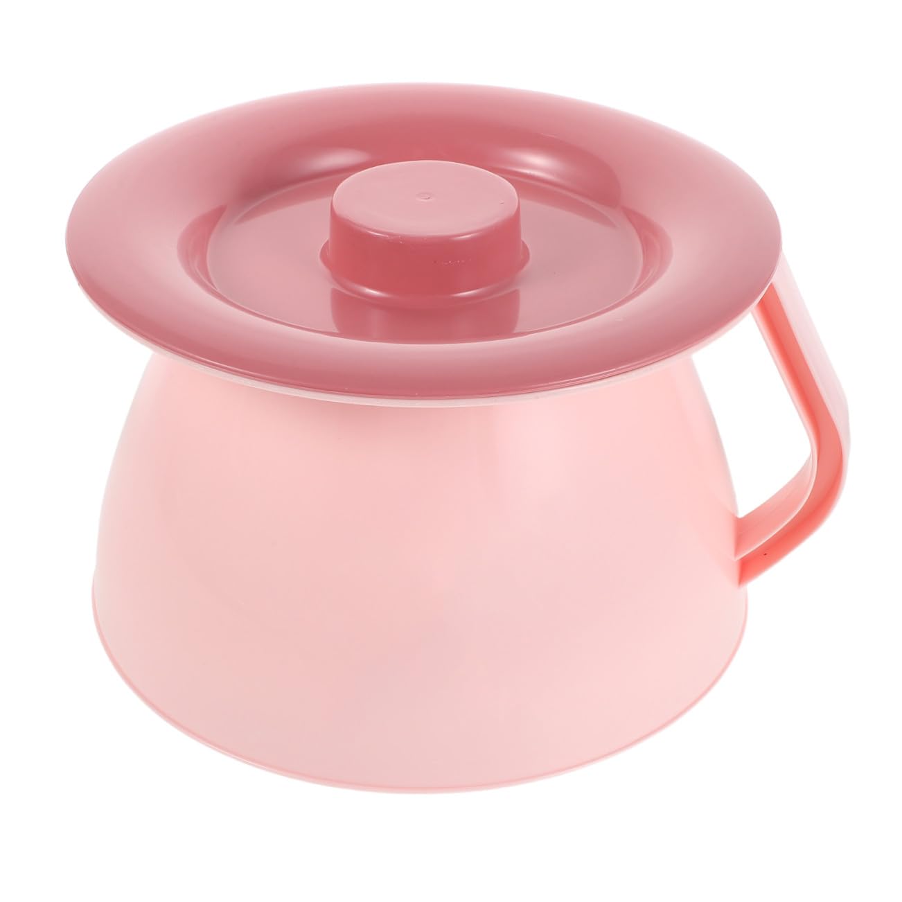 VICASKY Potty Training Seat with Lid, Portable Plastic Urinal Pot for Boys, Travel-Friendly Bedpan in Pink, Compact and Lightweight for Outdoor and Home Use