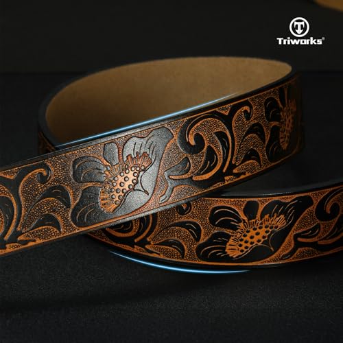 Western Belt without buckle for men – Cowboy Cowgirl Leather Belts for Jeans4