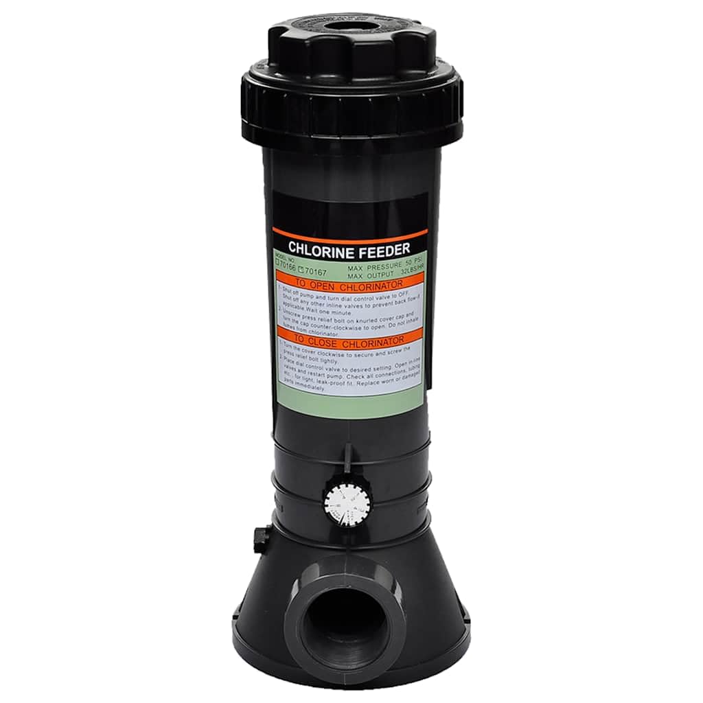 Dosificador automático de cloro para piscina, flotante dosificador de cloro para sistema de filtro, apto para hasta 95 m³ de volumen de piscina, rosca interior de 38,1 mm