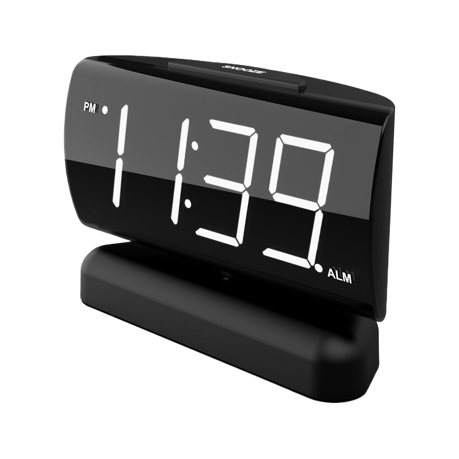 Orologio A Display Digitale Sveglia da scrivania LED rotabile con display a