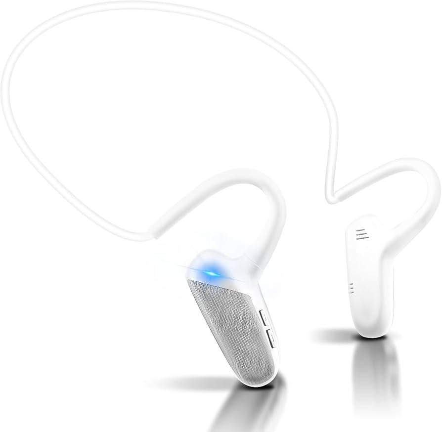 骨伝導無線イヤホン ホワイト ワイヤレスイヤホン 骨伝導イヤホン Bluetooth 5.3 耳を塞がない