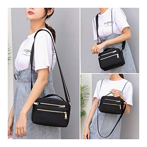 NOTAG Small Crossbody Bag for Women Nylon Travel Purses Waterproof Shoulder Handbags with Multipockets 6