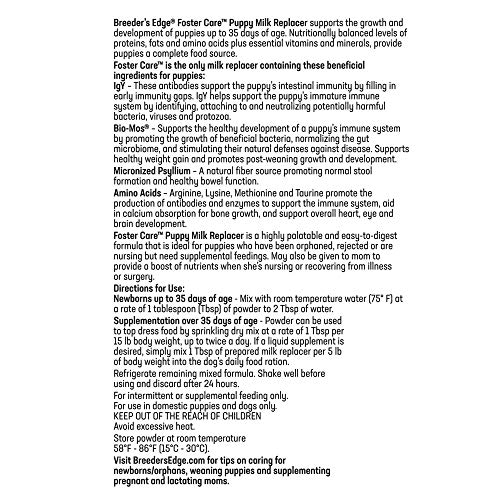 Revival-Animal-Health-Breeders-Edge-Foster-Care-Canine-Powdered-Milk-Replacer-for-Puppies-Dogs-12oz Revival Animal Health Breeders Edge Foster Care Canine Powdered Milk Replacer for Puppies Dogs 12oz