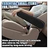 KITUREK 2PCS Car Front Seat Armrest Covers, Auto Seat Arm Rest Protector Replacement, Soft Elastic Fabric Armrest Covers, Vehicle Interior Decor Accessories (Black)