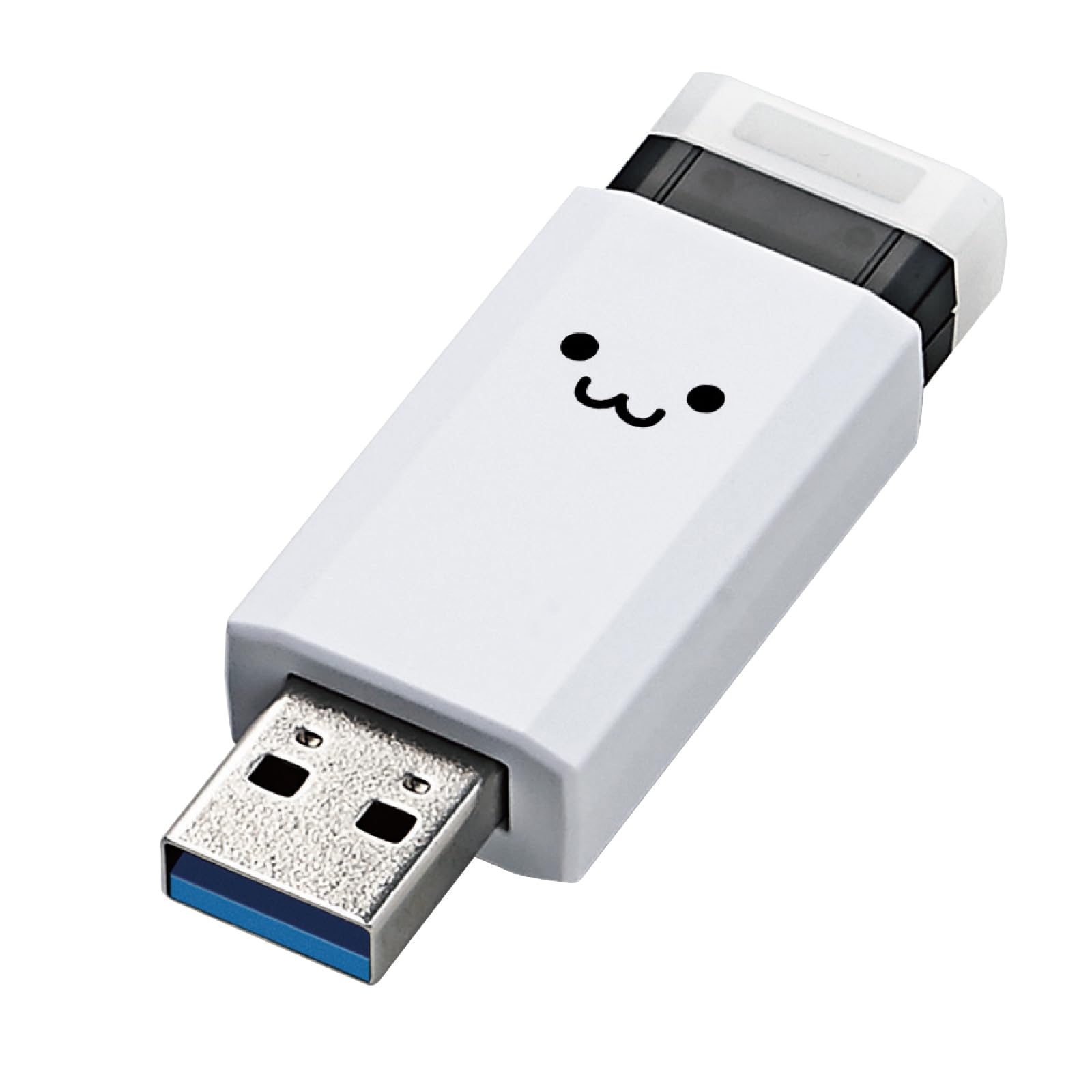Amazon | エレコム USBメモリ 128GB USB3.2（Gen1）ノック式 ホワイト