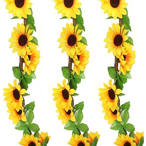 JINXM Guirnalda Artificial de Girasol thumbnail