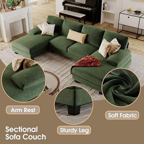 image for Furmax Sectional Couches for Living Room, U-Shaped Sofa Couch with Lin