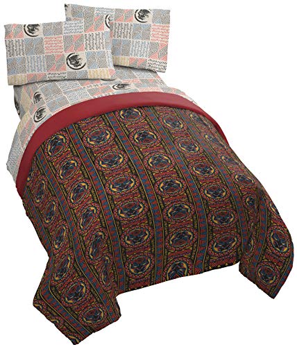 Jay Franco Marvel Black Panther Tribal Twin Comforter - Super Soft Kids Reversible Bedding - Fade Resistant Polyester Microfiber Fill (Official Marvel Product)