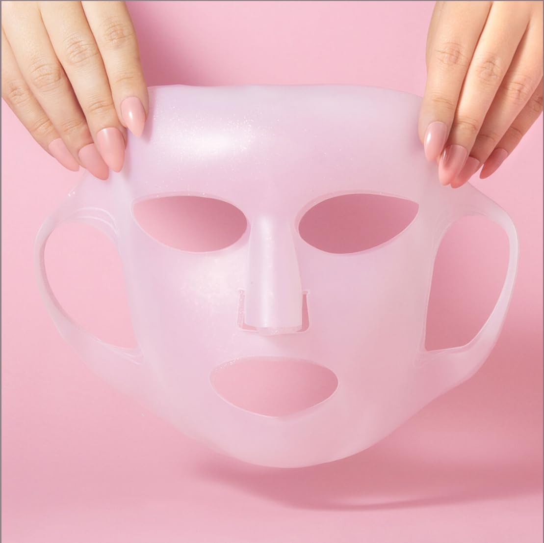 Wishful Face Mask Holder, Reusable Silicone Mask Holder, White - Image 4