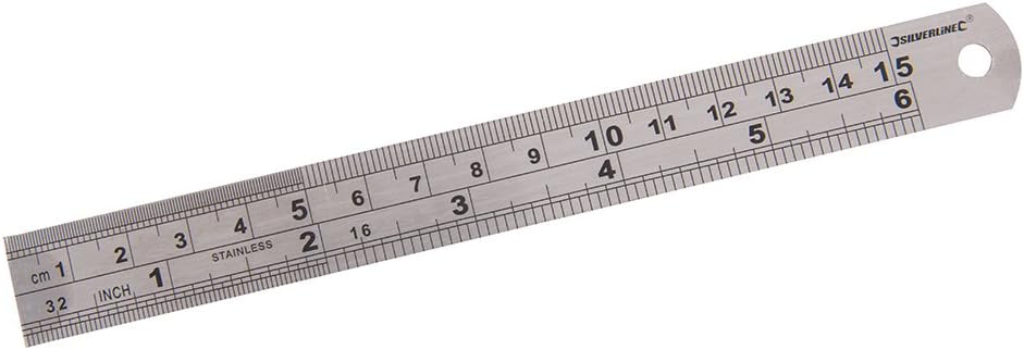 Silverline Steel Rule 150mm (MT65)