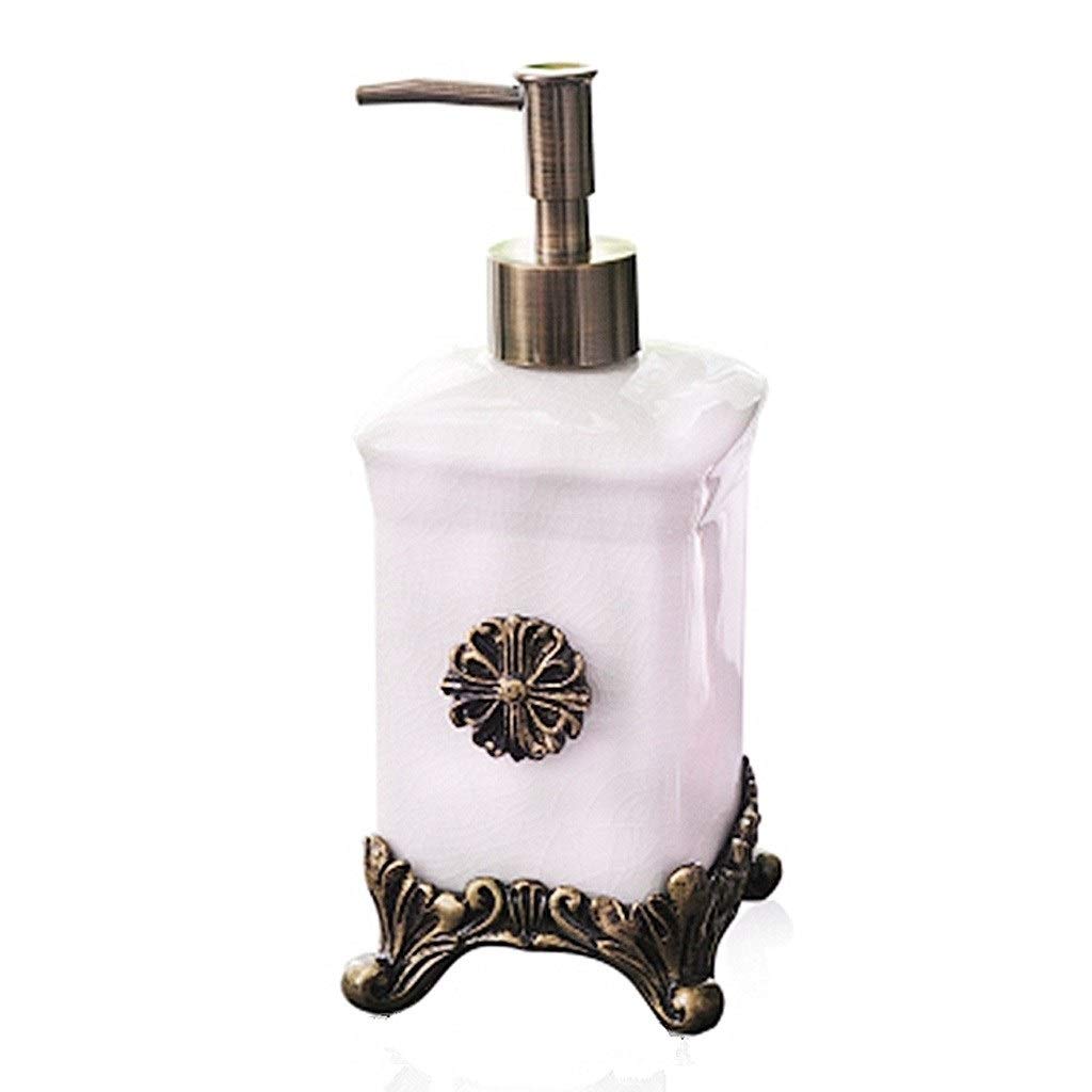 dispenser sapone/Dosatori per sapone liquido Bronzo Base ceramica Ice Crack Texture Liquido Dispenser sapone dispenser di sapone con l'annata lozioni oli essenziali liquidi in cucina e bagno Decor Rea