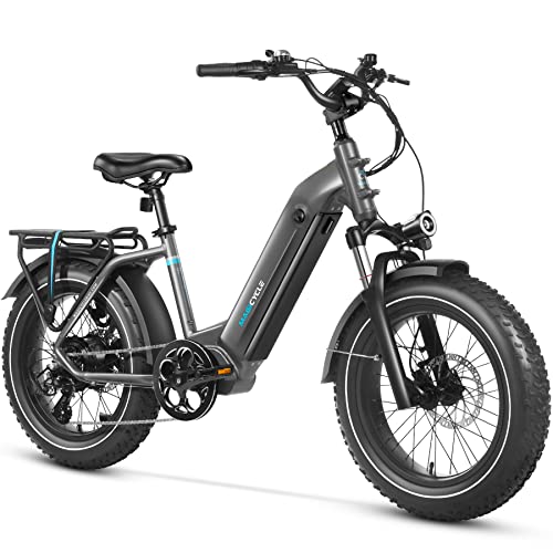 MAGICYCLE Ocelot/Ocelot Pro Step Thru 20" Electric Bike for Adults 750W 52V E Bike 15Ah/20Ah Long Range Electric Bike Max 28 Mph 7 Speeds