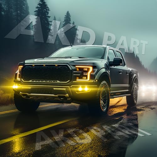 Image of 3 inch SAE Yellow Fog Lights DOT Approved Square LED Cubes for Trucks | Street Legal SAE DOT Fog Light, Cut-off Beam Fog Beam