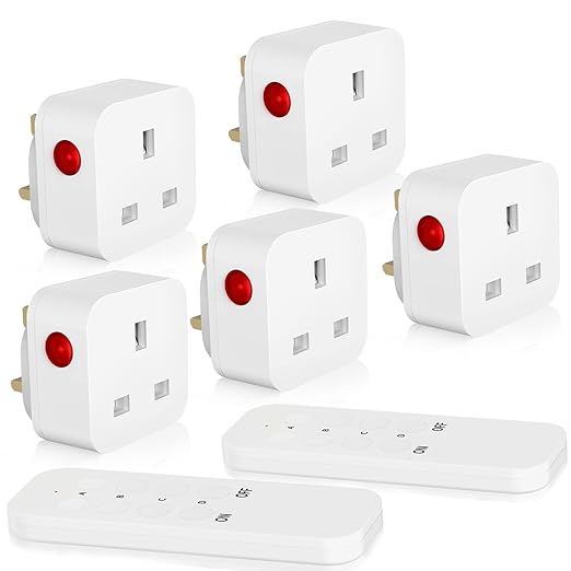 Remote Control Plug Socket, SURNICE 13A/3120W Wireless Remote Switch