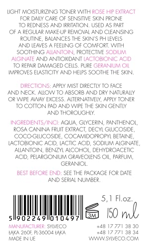 VIANEK Kalmerende toner & gezichtsspray. Gezichtswater voor mannen & vrouwen. Gezicht tonic voor de gevoelige huid… - Afbeelding 3