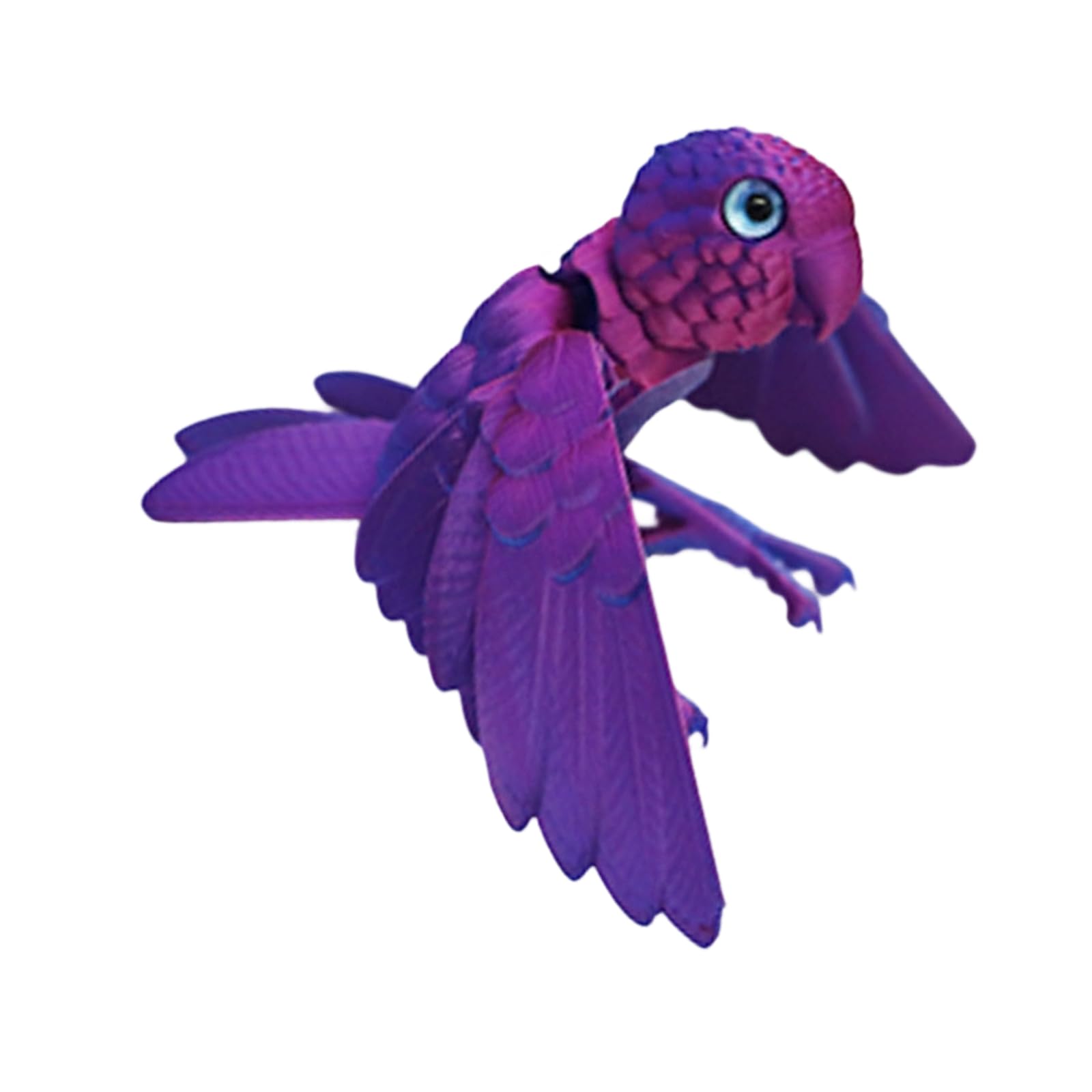 Peiiwdc 3D Printed Parrots, Flexible Joint Articulated Parrots Fidgety Toy Realistic Statue Table Ornament Home Decors Flexible Joint Articulated Fidgety Toy