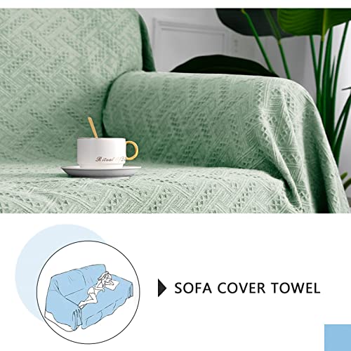 Meetsky Couch Cover Sectional Sofa Cover Sofa Slipcover Couch Protector Covers Universal Fit For Couch 2-3 Seat Thick Washable Throws Cover Blankets (X-Large: 71" X 118", Sage) #TOP4